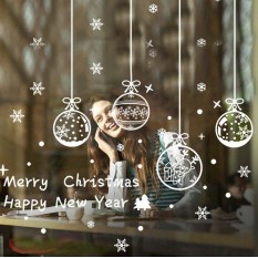 Интерьерная наклейка NG Новогодняя Рождественский шар ABQ6003 45х60см